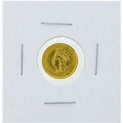 1853 $1 Indian Princess Head Dollar Gold Coin Type 3