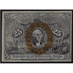 March 3, 1863 Twenty-Five Cent Second Issue Fractional Note