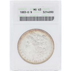 1883-O $1 Morgan Silver Dollar Coin ANACS MS63