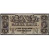Image 1 : 1800s $10 Canal Bank New Orleans Obsolete Bank Note