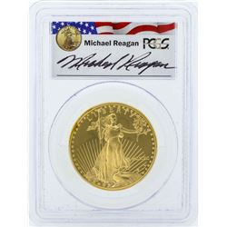 1990-W $50 American Gold Eagle Coin Reagan Legacy Series PCGS PR69DCAM