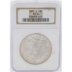 1883-O $1 Morgan Silver Dollar Coin NGC MS64