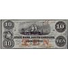 Image 1 : 1860 $10 State Bank South Carolina Obsolete Bank Note