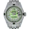 Image 1 : Rolex Stainless Steel Emerald and Diamond Datejust Ladies Wristwatch