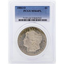1884-O $1 Morgan Silver Dollar Coin PCGS MS64PL