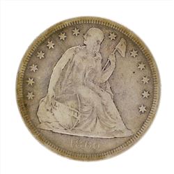 1860-O $1 Seated Liberty Silver Dollar Coin