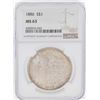 Image 1 : 1886 $1 Morgan Silver Dollar Coin NGC MS63