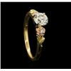 Image 4 : 14KT Tri-Color Gold 0.69ctw Diamond Ring
