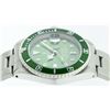 Image 3 : Rolex Stainless Steel Green Submariner Mens Wristwatch