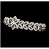 Image 2 : SILVER 5.67ctw Tanzanite and Diamond Bracelet
