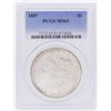 Image 1 : 1887 $1 Morgan Silver Dollar Coin PCGS MS63