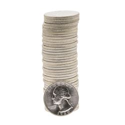 Roll of (40) 1960-D Brilliant Uncirculated Washington Quarters
