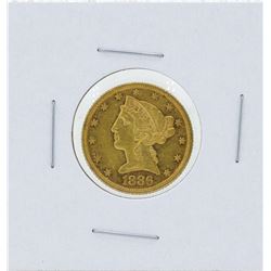 1886 $5 Liberty Head Half Eagle Gold Coin
