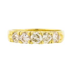 14KT Yellow Gold 1.01ctw Diamond Wedding Ring