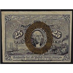March 3, 1863 Twenty-Five Cent Second Issue Fractional Note
