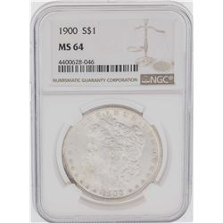 1900-S $1 Morgan Silver Dollar Coin NGC MS64