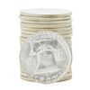 Image 2 : Roll of (20) 1957 Brilliant Uncirculated Franklin Half Dollar Coins