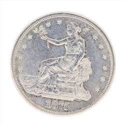 1875-S $1 Trade Silver Dollar Coin