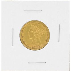 1891-CC $5 Liberty Head Half Eagle Gold Coin