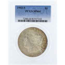 1903-S $1 Morgan Silver Dollar Coin PCGS MS64