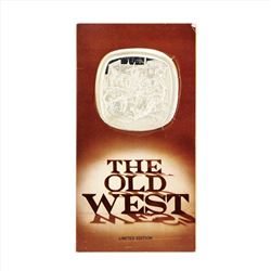 Lincoln Mint 4 oz. Old West In Without Knocking Limited Edition Silver Proof Med