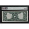 Image 2 : 1899 $5 Indian Chief Silver Certificate Bank Note PMG Extremely Fine 40EPQ