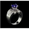 Image 4 : 14KT White Gold 2.40ct Tanzanite and Diamond Ring