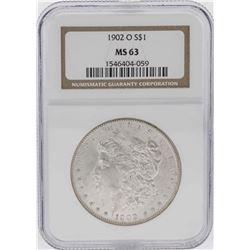 1902-O $1 Morgan Silver Dollar Coin NGC MS63