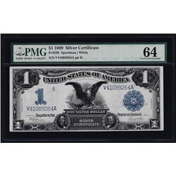 1899 $1 Black Eagle Silver Certificate Note PMG Choice Uncirculated 64