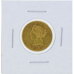 1887-S $5 Liberty Head Half Eagle Gold Coin