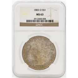 1883-O $1 Morgan Silver Dollar Coin NGC MS63 Great Toning
