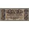 Image 1 : 1800s $10 Canal Bank New Orleans Obsolete Bank Note