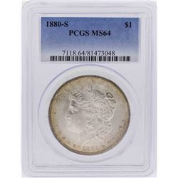 1880-S $1 Morgan Silver Dollar Coin PCGS MS64