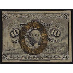 March 3, 1863 Ten Cent Second Issue Fractional Note