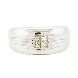 14KT White Gold 0.60ctw Diamond Ring