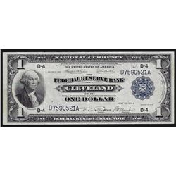 1918 $1 Federal Reserve Bank Note Cleveland