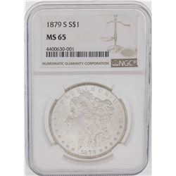 1879-S $1 Morgan Silver Dollar Coin NGC MS65