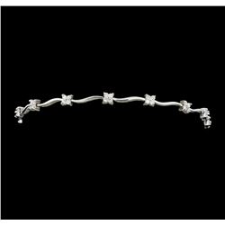 18KT White Gold Ladies 0.50ctw Diamond Bracelet