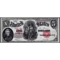 1907 $5 Legal Tender Woodchopper Note