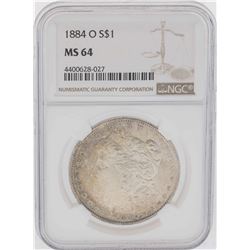 1884-O $1 Morgan Silver Dollar Coin NGC MS64