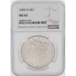 1900-O $1 Morgan Silver Dollar Coin NGC MS63