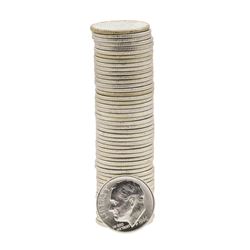 Roll of (50) 1960-D Brilliant Uncirculated Roosevelt Dimes