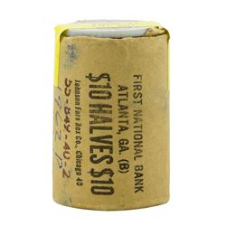 Roll of (20) 1962-D Brilliant Uncirculated Franklin Half Dollar Coins Original B