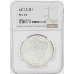 1879-S $1 Morgan Silver Dollar Coin NGC MS63