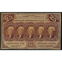July 17, 1862 Twenty-Five Cent First Issue Fractional Note