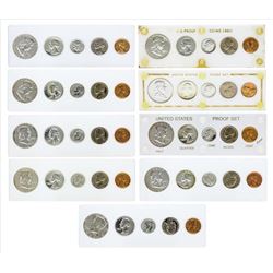 Lot of 1956-1964 (5) Coin Proof Sets