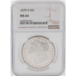 1879-S $1 Morgan Silver Dollar Coin NGC MS64