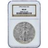 Image 1 : 1996 $1 American Silver Eagle Coin NGC MS69