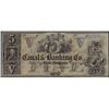 Image 1 : 1800s $5 Canal Banking Co. New Orleans Obsolete Bank Note