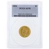 Image 1 : 1854 $3 Indian Princess Head Gold Coin PCGS AU55